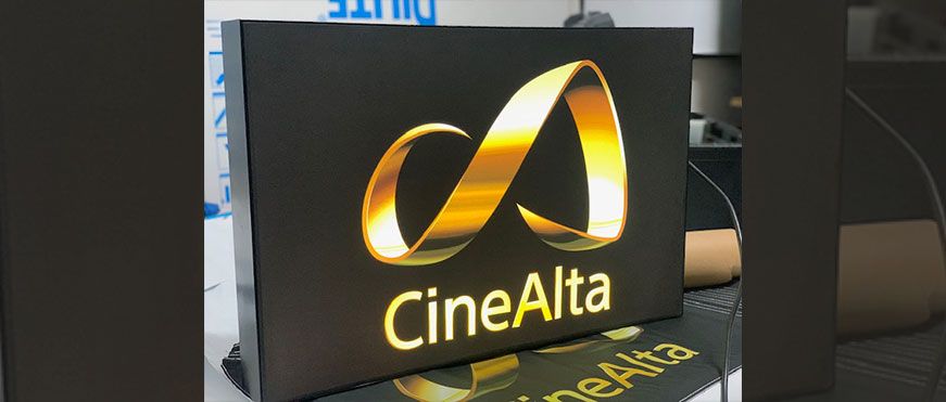 Caja de luz con frontal de tela para CineAlta
