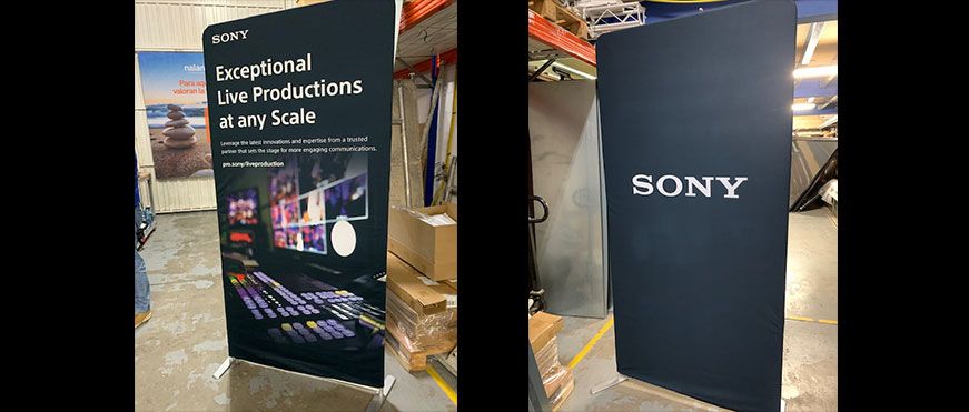 Lona impresa Roll up para Sony