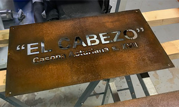 ACERO CORTEN RECORTADO EL CABEZO