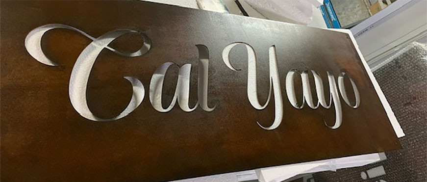 Placa de Acero Corten recortada